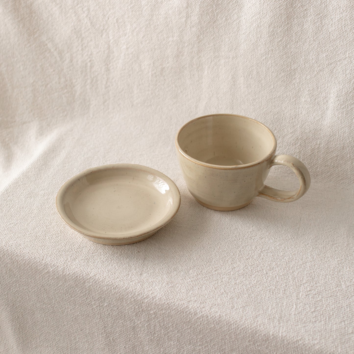 Cup & Dish Set | Cream