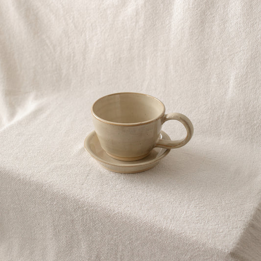 Cup & Dish Set | Cream