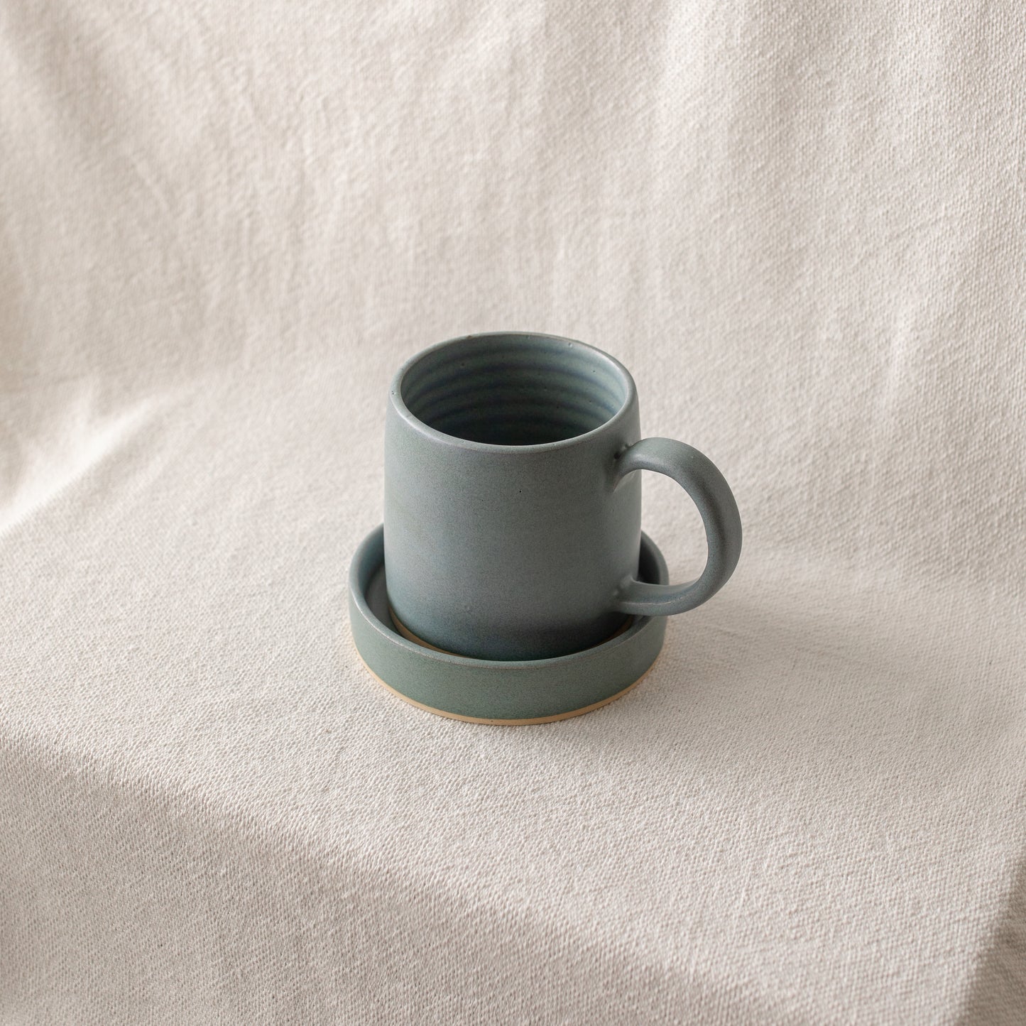 Cup & Dish Set | Matte Blue