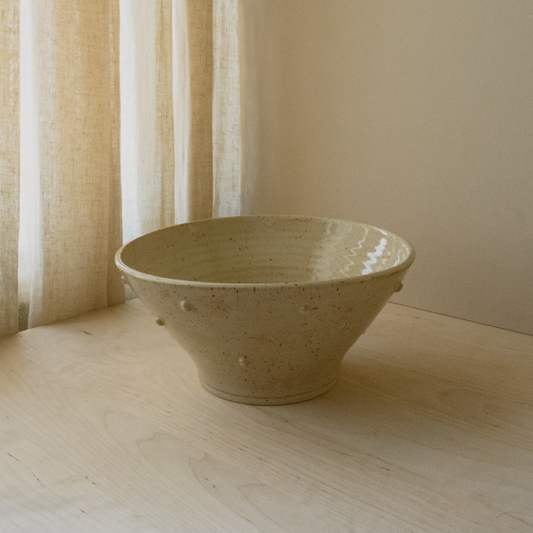 Dotted Serving Bowl | Natural