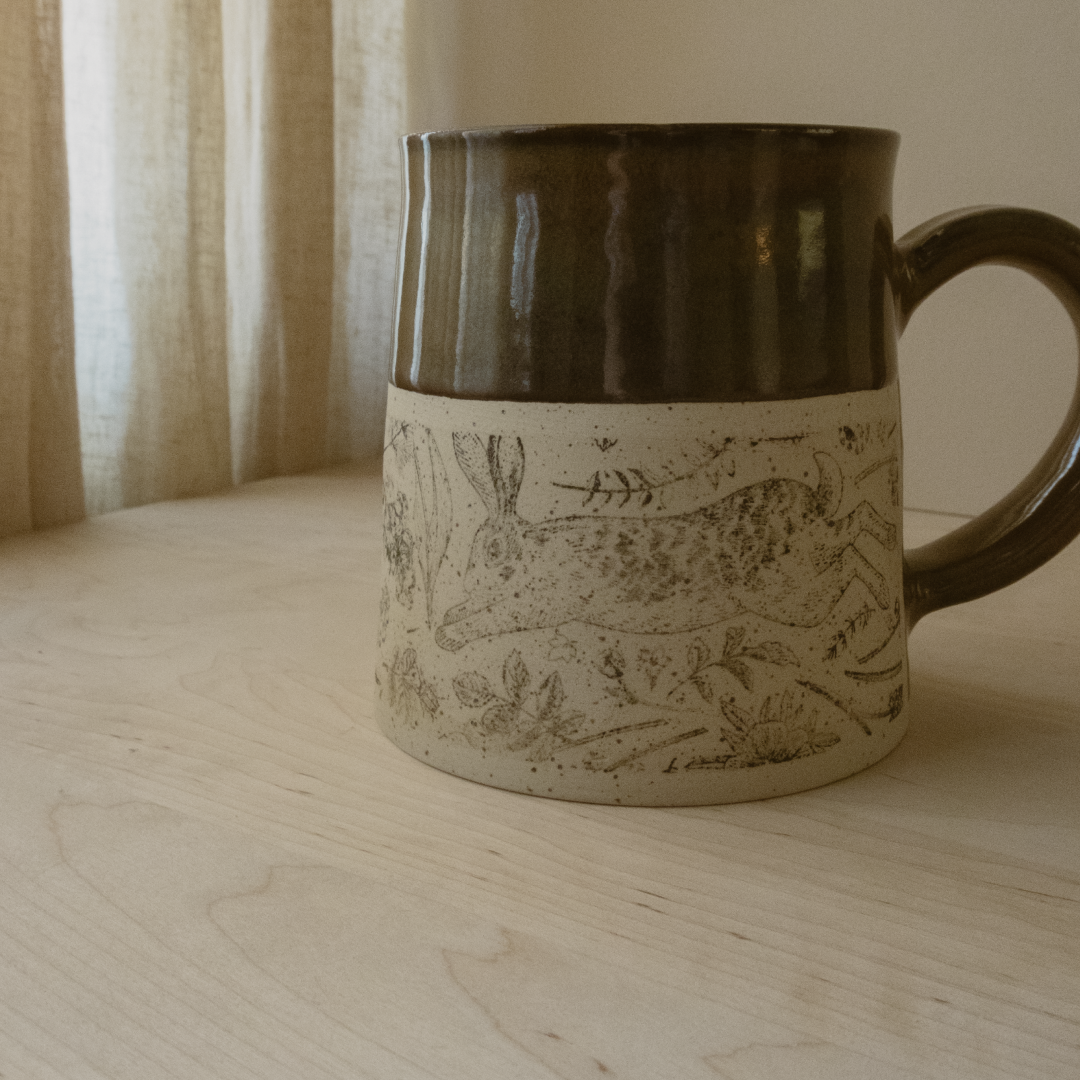 Dancing Rabbit Mug